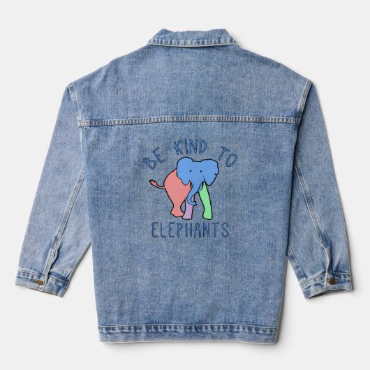 FÜR ELEFANTEN GEEIGNET WERDEN JEANSJACKE (Rückseite)