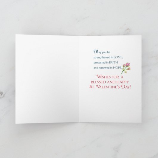 Für Enkeltochter Rose Religious Fest Karte (Innenseite)