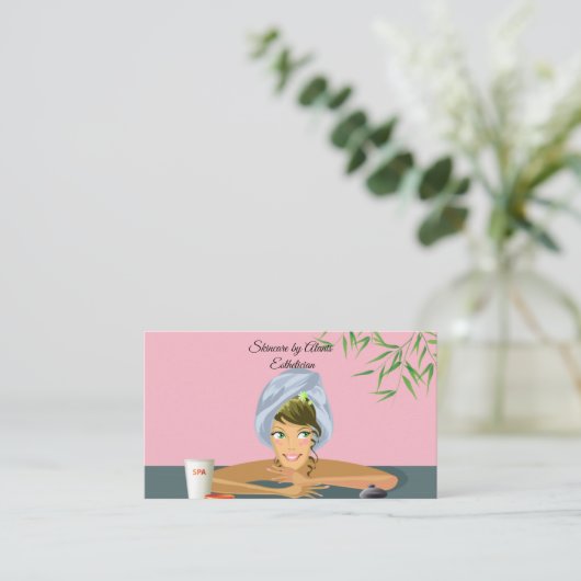 Für Estheticians oder allen bezog sich Visitenkarte (Stehend Vorderseite)