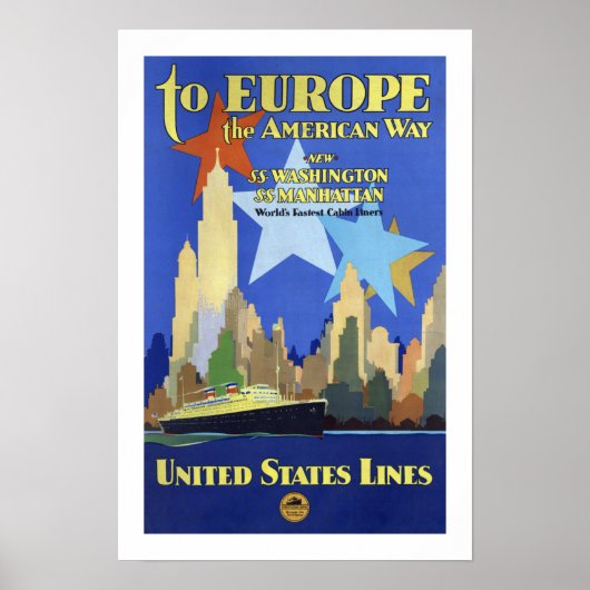 Für Europa der amerikanische Weg Poster (Vorne)