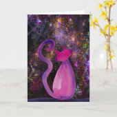 Fur-Ever in Our Hearts Cat Sympathy Card Karte (Gelbe Blume)