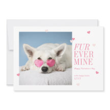 Fur ever Mine Pet Valentines Herzkarte