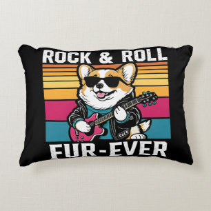 Fur-Ever Rock & Roll With A Rockin Corgi Dekokissen