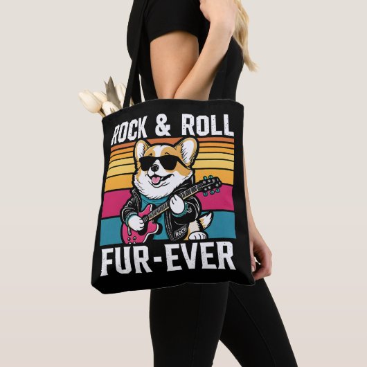 Fur-Ever Rock & Roll With A Rockin Corgi Tasche (Von Nahem)
