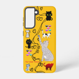 Fur-ever Yours Cat Samsung Galaxy Case Samsung Galaxy Hülle