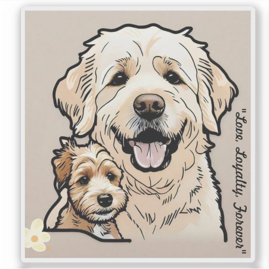 "Fur Ever Zuhause" Aufkleber (Vorderseite)