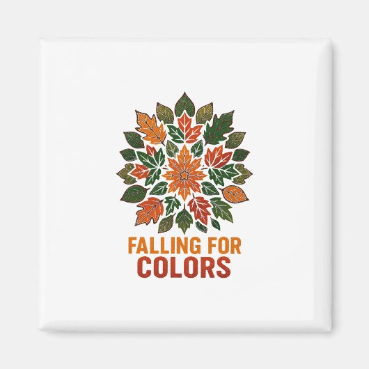 Für Farben fallen Herbstlaub Laub Thanksgiving Magnet (Vorne)