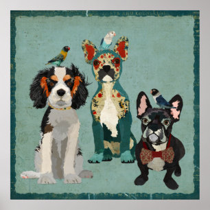 FUR & FEATHERS Art Poster