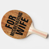 FÜR FEHLERHAFTE EHEFRAU-PADDLES TISCHTENNIS SCHLÄGER (Seitenansicht)