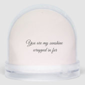 Fur-filled Sunshine Holiday Tribute Schneekugeln (Rückseite)