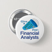 Für Finanzanalysten ausrufen Button (Vorne & Hinten)