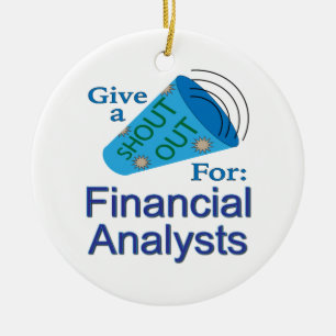 Für Finanzanalysten ausrufen Keramik Ornament