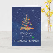 Für Finanzplaner Weihnachtsbaum auf der Marine Karte (Gelbe Blume)