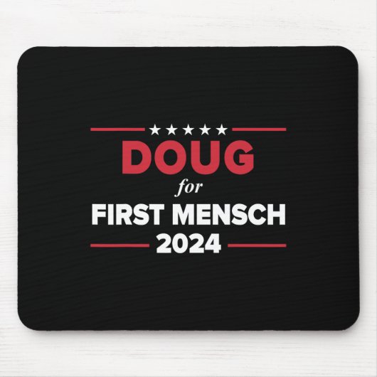 Für First Mensch Kamala Doug 2024 Mousepad (Vorne)