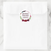 Für Florist floraler Künstler Runder Aufkleber (Tasche)