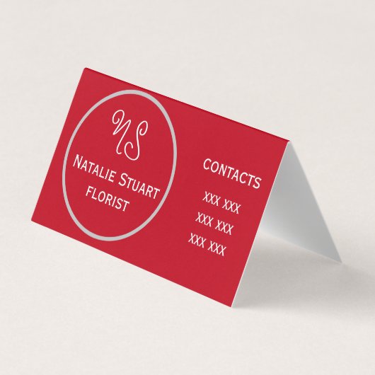 für Floristin Visitenkarte Visitenkarten (Rückseite)