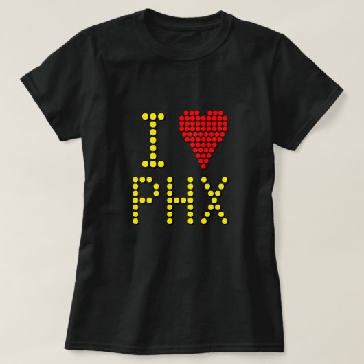 Für Flughafen-Code-Fans Digital Sign T-Shirt (Design vorne)