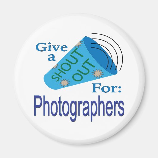 Für Fotografen ausrufen Magnet (Vorne)