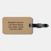 Für Fox-Grund-Entwurf Gepäckanhänger (Rückseite horizontal)