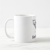 Für Fox-Grund - Vintager Hand-Gezeichneter Fox Kaffeetasse (Links)