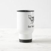 Für Fox-Grund - Vintager Hand-Gezeichneter Fox Reisebecher (Mittel)