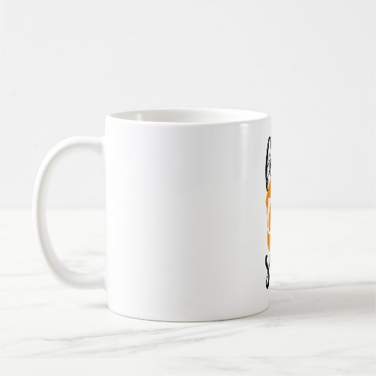 Für Fox-Grund - Weiß 11 Unze-Klassiker-Tasse Kaffeetasse (Links)