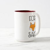 Für Fox-Grund Zweifarbige Tasse (VorderseiteRechts)