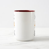 Für Fox-Grund Zweifarbige Tasse (Mittel)