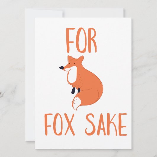 Für Fox Sake (Rückseite)