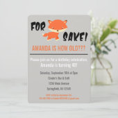 Für Fox Sake! Du bist wie alt? Einladung zum Gebur (Stehend Vorderseite)