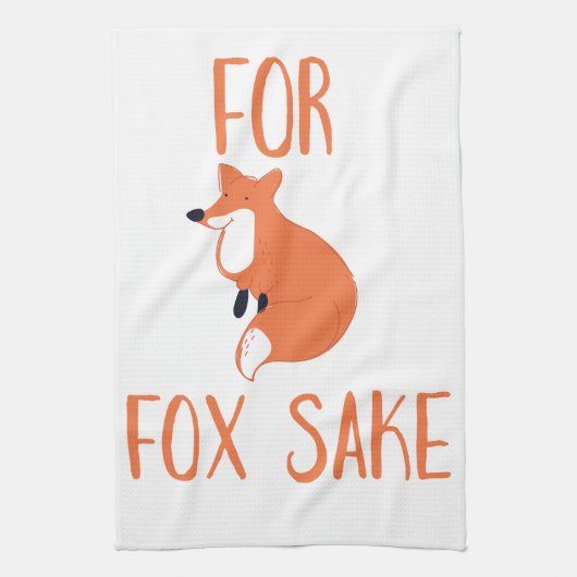 Für Fox Sake Geschirrtuch (Vertikal)