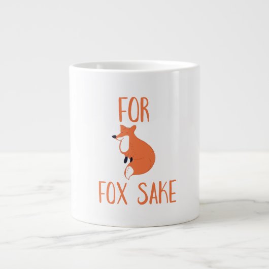 Für Fox Sake Jumbo-Tasse (Vorderseite)