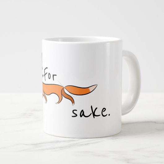 für Fox Sake Jumbo-Tasse (Vorderseite Rechts)