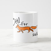 für Fox Sake Jumbo-Tasse (Vorderseite)