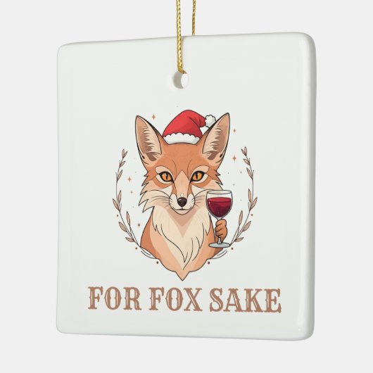 Für Fox Sake Keramikornament (Links)