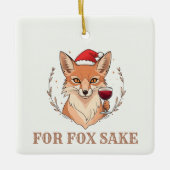 Für Fox Sake Keramikornament (Vorderseite)