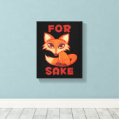 Für Fox Sake Leinwanddruck (Insitu (Holzboden))