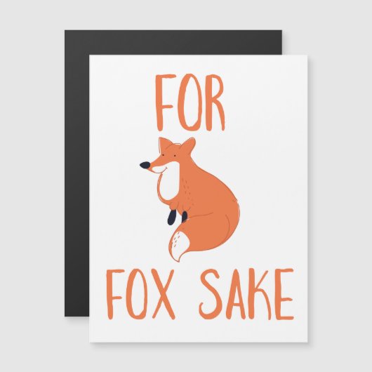 Für Fox Sake Magnetkarte (Vorne/Hinten)