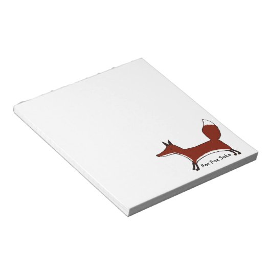 Für Fox Sake Notepad Notizblock (angewinkelt)