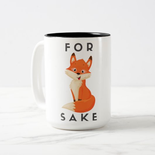 Für Fox Sake Tasse (Vorderseite Links)