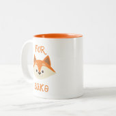 Für Fox Sake Zwei-Tone-Kaffee-Tasse Zweifarbige Tasse (Vorderseite Links)