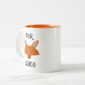 Für Fox Sake Zweifarbige Tasse (Vorderseite Links)