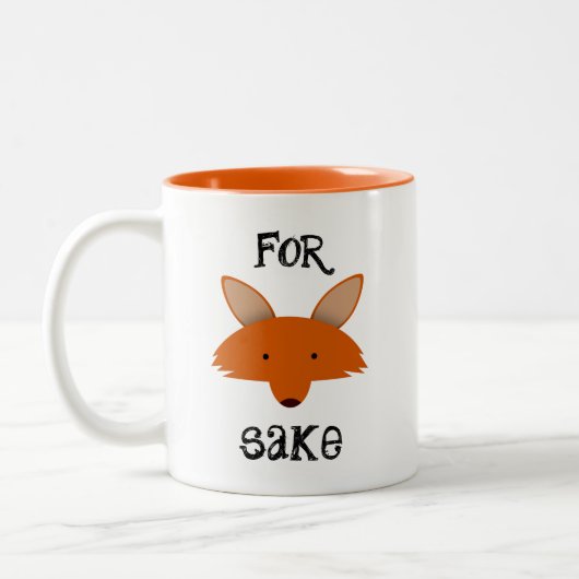 Für Fox Sake Zweifarbige Tasse (Links)
