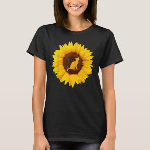 Für Frauen balinee Katze Pet Sonnenblume T-Shirt
