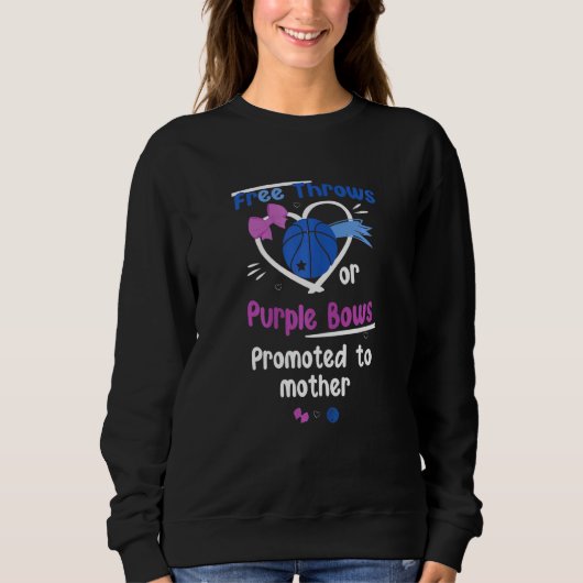 Für Frauen freie Pfeile oder Lila Bogen, die zum M Sweatshirt (Vorderseite)