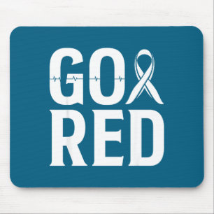 Für Frauen Go Red Herzkrankheitsmonat Mousepad