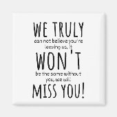 für Frauen verlassend Mitarbeiter, verlassend Mita Magnet (Vorne)