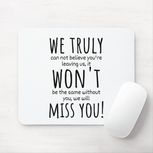 für Frauen verlassend Mitarbeiter, verlassend Mita Mousepad (Mit Mouse)