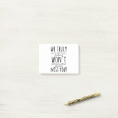 für Frauen verlassend Mitarbeiter, verlassend Mita Post-it Klebezettel (Auf Schreibtisch)