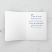 Für Freiwillige Ruhe mit Evergreen Trees Karte (Innenseite)